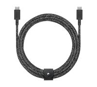 Native Union Cable de Carga XL Type-C 100W - USB-C a USB-C 3m Cable de Carga Ultra Resistente con Correa para Cable - iPhone 16, MacBook Pro 14"/16" M4, Air 13"/15" M3, Surface Go 3 (Cosmos)