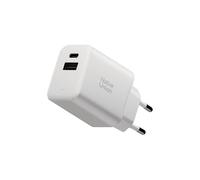 Native Union Cargador Rápido GaN PD45W -Cargador de Viaje Ultra-Compacto de Dos Puertos USB-C y USB-A con Entrega de Energía -Hasta 45W - Para MacBook Air, iPads, iPhones, Pixel, Galaxy y Más (Blanco)