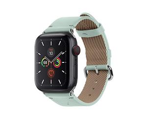 Native Union Correa Clásica para Apple Watch 42/44/45mm - Cuero Nappa Italiano Auténtico - Herrajes de Acero Inoxidable con Envés de Cuero Nobuck Aterciopelado (Sage)