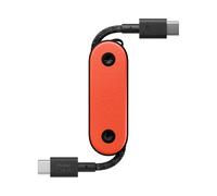 Native Union Pocket Cable 60W: Cable de carga portátil reforzado y trenzado USB-C a USB-C Compatible con iPhone 15, 15 Pro, 15 ProMax, iPad Pro, iPad Air, S24, Flip5, Fold5 (Oxyfire)