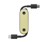 Native Union Pocket Cable 60W: Cable de carga portátil reforzado y trenzado USB-C a USB-C Compatible con iPhone 15, 15 Pro, 15 Pro Max, iPad Pro, iPad Air, S24, Flip 5, Fold5 (Limón)
