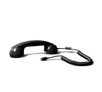 Native Union Pop Phone - Auricular de Teléfono Retro con Micrófono y Altavoz, USB-C para iPhone, iPad, Portátil, Tableta, S25, Flip 7, Fold 7 - Trabajo Híbrido, Llamadas, Videoconferencias (Negro)