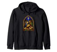 Natividad Familia Santa Belén Estrella Catedral Mosaico Arte Sudadera con Capucha