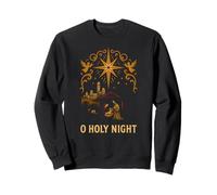 Natividad O Noche Santa Vintage Adulto Fe Cristiana Fiesta Sudadera