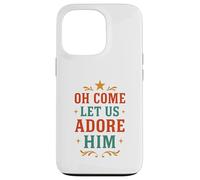 Natividad Oh Ven Déjanos Adorarlo Mujer Vintage Christian Carcasa para iPhone 13 Pro