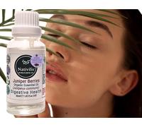 Nativilis Aceite esencial orgánico de bayas de enebro, 30 ml (Juniperus communis), alto contenido de nutrientes y potentes compuestos vegetales, actividad antiinflamatoria, antioxidante, antifúngica,