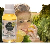 Nativilis Aceite esencial orgánico de limón 30 ml (Citrus limon) - Absorbente antibacteriano antifúngico limpiador facial contra el acné - Propiedades Copaiba