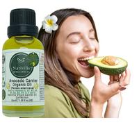 Nativilis Aceite orgánico de aguacate (Persea americana) Hair, Face & Skin - Natural Cold Presssed - Rich in vitamins A, B1, B2, B3, B5, B6, B8, B9, D, E and K - Moisturizes Dry Skin - Copaiba