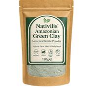 Nativilis Arcilla Verde Amazónica en Polvo - Arcilla Cosmética para Mascarilla Facial y Corporal - Cuidado de la Piel - Polvo Fino - 150 g
