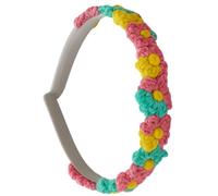 Nativilis - Diadema hecha a mano #102 - "Candy Bloom" | Diadema de encaje de algodón frivolitê | Accesorio de ganchillo floral hecho a mano
