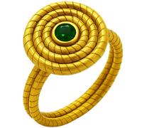 Nativilis hecho a mano con hierba dorada (Capim Dourado) - Joyería de fibra vegetal natural - Ligero y sostenible - Jalapão Brasil (anillo-104, talla única)