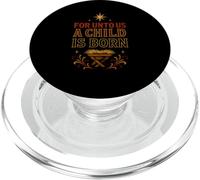 Nativity A Child Is Born Vintage Mujer Christian Jesus PopSockets PopGrip para MagSafe