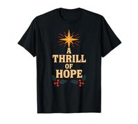 Nativity A Thrill of Hope Vintage Mujer Christian Faith Camiseta