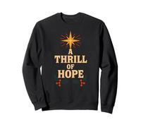 Nativity A Thrill of Hope Vintage Mujer Christian Faith Sudadera