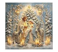 Nativity diiamond painting Kit DIY Jesus Pearl Art Christian Wall Decor