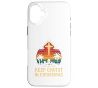 Nativity Keep Christ in Christmas, Vintage, para Hombre, Jesús Faith Carcasa para iPhone 16 Plus