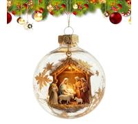 Nativity Scene Ornament, Hangable Sacred Christmas Colant, Festive Holiday Decor for Teens, Students, Women, Girls, and Collectors, Ideal para ventanas, puertas, paredes y visualización de