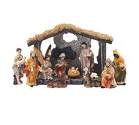 Nativity Set para Navidad - Figuras de Manger de la Santísima Familia, Escritorio Pequeño y Decoración de Mesa | Decoración religiosa para dormitorio sala de estar oficina iglesia escuela