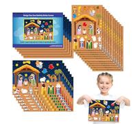 Nativity Stickers | Christmas Christian Nativity Scene Stickers | Funny Christmas Crafts, Nativity Scene Religious Education Stickers For Holiday Crafts, Christian Christmas Stickers For Kids