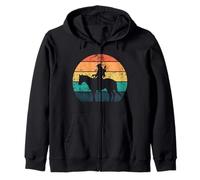 Nativo Americano en un Caballo Sudadera con Capucha