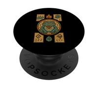 NATIVO AMERICANO ESTILO RANA ART el sapo Desierto mexicano nativo PopSockets PopGrip Adhesivo