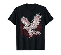 Nativo Americano Indios Halcón Cola Roja & Sol Naturaleza Camiseta