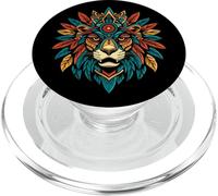 Nativo Americano Jaguar Indígena Azteca Guerrero Maya PopSockets PopGrip para MagSafe