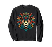 Nativo Americano Jaguar Indígena Azteca Guerrero Maya Sudadera