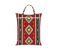 Nativos americanos del suroeste, indígenas aztecas y navajos,Bolsa de viaje para ropa sucia, bolsa plegable para ropa sucia