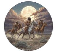 Nativos Comanches recorriendo Las llanuras de Texas Rompecabezas para Adultos 1000pcs (67.5x67.5cm),Juegos De Desafío De