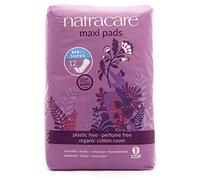Natracare Natural Maxi Pad Súper - Compresas naturales, 12 Unidades