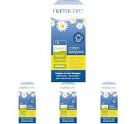 Natracare - Tampón Regular con Aplicador - Producto Natural - Ideal para Flujo Menstrual de Medio a Bajo - Sin Plásticos ni Químicos - Suave y Fácil de Colocar - Aptos para Veganos - 16 Tampones