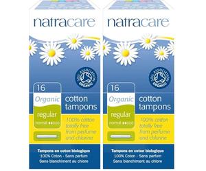 Natracare - Tampón Regular con Aplicador - Producto Natural - Ideal para Flujo Menstrual de Medio a Bajo - Sin Plásticos ni Químicos - Suave y Fácil de Colocar - Aptos para Veganos - 16 Tampones
