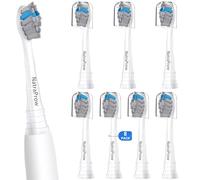 NatraProw Cabezal de cepillo de repuesto compatible con cepillo de dientes Philips Sonicare ProtectiveClean 6100 - Cabezales de cepillo de cerdas de carbón de bambú premium para Sonicare 4100 5100