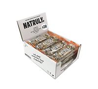NATRULY Barritas de Frutos Secos Crunchy BIO, Sin Azúcar Añadido, 100% Natural, Orgánicas y Sin Gluten-Pack 20x40g