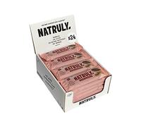 NATRULY Barritas Energéticas BIO Cacao + Cacahuete Sin Azúcar Añadido, 100% Natural y Orgánicas, Sin Gluten, Vegana -Pack 24x40g