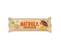 NATRULY Barritas Energéticas BIO Cacao + Naranja Sin Azúcar Añadido, 100% Natural y Orgánicas, Sin Gluten, Vegana -Pack 24x40g