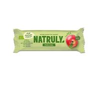 NATRULY Barritas Energéticas BIO Manzana Sin Azúcar Añadido, 100% Natural y Orgánicas, Sin Gluten, Vegana -Pack 24x40g