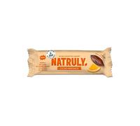 NATRULY Barritas Energéticas BIO Sin Azúcar Añadido, 100% Natural y Orgánicas, Sin Gluten, Vegana -Pack (Naranja, 1 Unidad)