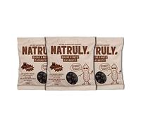 Natruly Cacao&Nuts Cacahuetes con Chocolate sin Azúcar y sin Edulcorantes, Sin Gluten, Snack de Chocolate sin Azúcar - Pack 3x150 gr (Chocolate negro 72%, 3x150 g)
