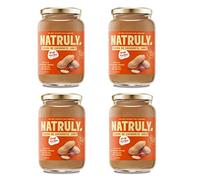 NATRULY Crema de Cacahuete Sin Azúcar, Vegana, Sin Gluten, Sin Lactosa, 100% Cacahuete Natural (Pack 4x500g)