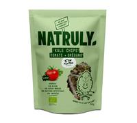 Natruly Kale Chips Sabor Italiano - Snack Saludable Orgánico Cruijiente con Semillas, Sin Gluten -Pack 8x30g