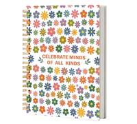 NATSUNO Autism Awareness Gifts Spiral Notebook Journal for Women 5.5x8.3in