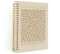 NATSUNO Boho Christian Bible Verse Spiral Notebook Journal 5.5x8.3in