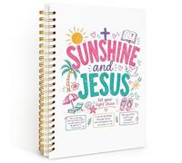 NATSUNO Christian Jesus Beach Spiral Notebook Journal 5.5x8.3in