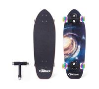 Nattork Complete Skateboards 29" x 8" Kids Skateboard Cruiser Skateboards for Beginners Double Kick Deck Concave Girls Skateboard with Maple Wood (Black Hole)