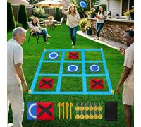 Nattork Juego gigante para exteriores para niños y adultos, para exteriores, patio, carnaval, campo, fiesta, cumpleaños, reunión familiar, juegos de juegos