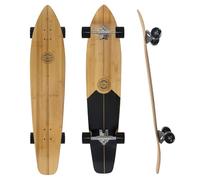 Nattork Monopatín Longboard Cruiser de 44 pulgadas, completo de bambú y arce duro canadiense para commuting, tallar y descender con herramienta en T, fabricado para adultos, adolescentes y niños