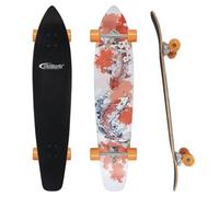 Nattork Monopatín Longboard Cruiser de 44 pulgadas, de arce duro canadiense de 8 pliegues para commuting, tallar y descender con herramienta en T, fabricado para adultos, adolescentes y niños