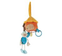 Nattou 413299 - Peluche de cabaña y mono con texturas para bebé